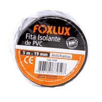 FITA ISOLANTE 10 MTS PRETA - FOXLUX